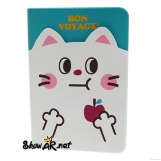 artbox จากเกาหลี ของแท้-Munching Cat Passport Case