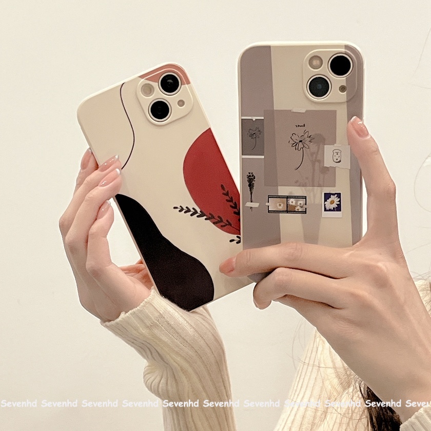 Iphone 15 13 12 11 Pro Max SE2020 X XR Xs Max 7 8 6 6s Plus เคสโทรศัพท์ แฟชั่น ภูมิทัศน์ คู่รัก ซิลิคอน นิ่ม เคสป้องกัน