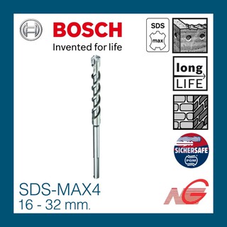 ดอกสว่านเจาะกระแทก BOSCH SDS-MAX4 16mm. - 32mm.