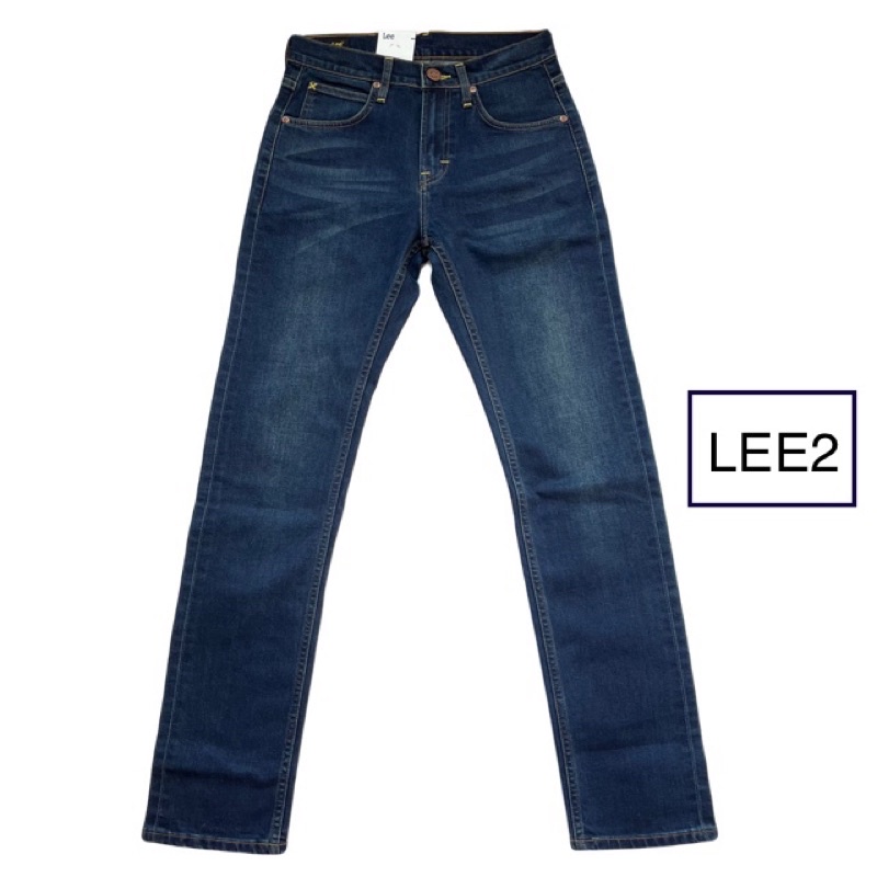 LEE กางเกงยีนส์ 747 Zed Mid Rise Slim Regular Straight ผู้ชาย 29x31 ของแท้ 100%