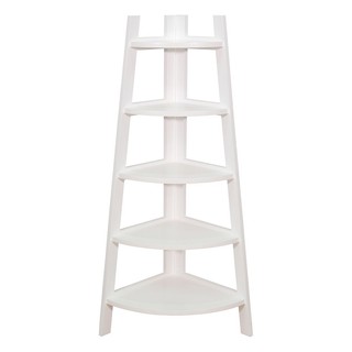 Shelf CORNER SHELF UNIT FURDINI PISA WHITE WOOD WHITE Multipurpose furniture Home &amp; Furniture ชั้นวางของ ชั้นวางของเข้าม