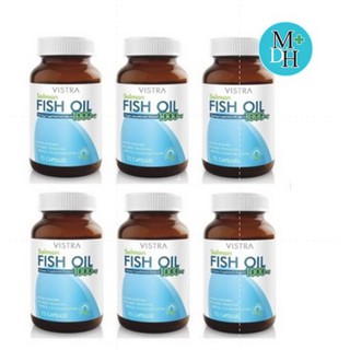 Vistra Salmon Fish Oil 1000 MG 75 เม็ด [6X13069] วิสทร้า น้ำมันปลาแซลมอน 1000 มก 6 ขวด