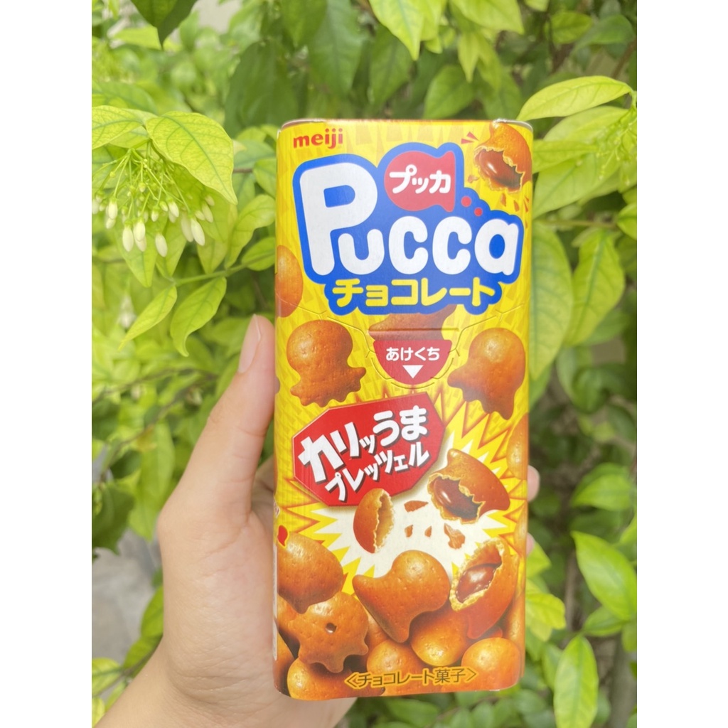 Meiji Puccaขนมอบกรอบไส้ช็อกโกเเลต