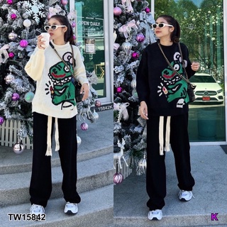 😎 Dinosaur Knit Sweater เสื้อสเวตเตอร์ไหมพรม ถักทอลายเจ้าไดโนเสาร์ น่ารักมาก