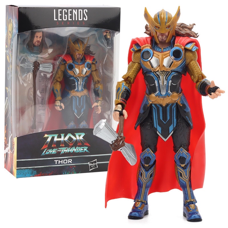 (กรุงเทพ) Thor 4: Love and Thunder  1/10 Action Figure 18 cm (มีหัวเปลี่ยน)