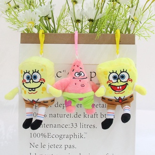 พวงกุญแจตุ๊กตา การ์ตูน SpongeBob SquarePants SpongeBob Patrick Star ของขวัญ ของเล่นสําหรับเด็ก ผู้ใหญ่