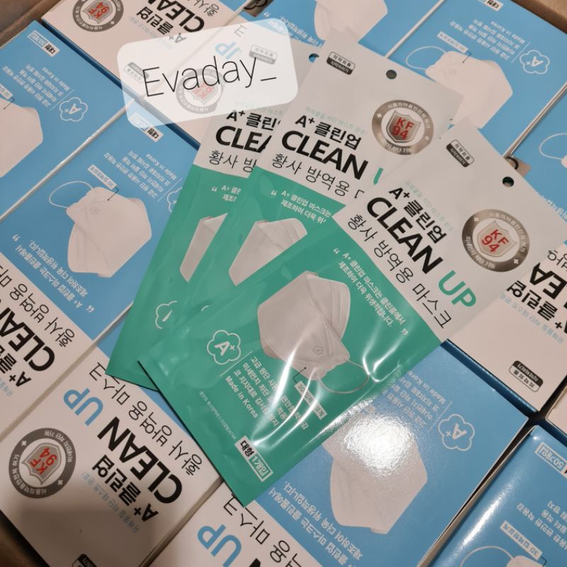 🔥พร้ออมส่ง🔥A+ CLEAN UP Mask KF94 แมสเกาหลีแท้ อย.KFDA