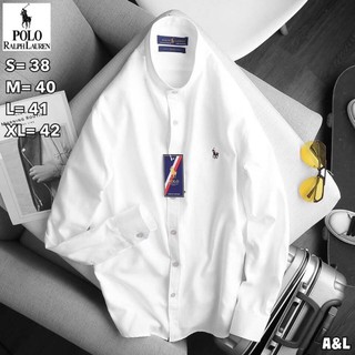 polo เสื้อเชิ้ตแขนยาวคอจีน