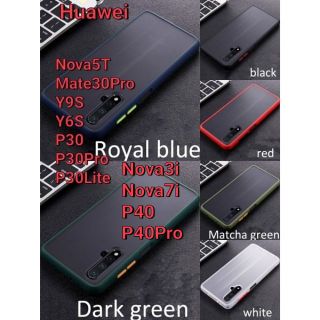 เคสขอบนิ่มหลังแข็งขุ่น For Huawei Nova​5T​ Nova 5T Y9S Y6S Nova3i​ Nova7i /Y7 2019/Y9 2019