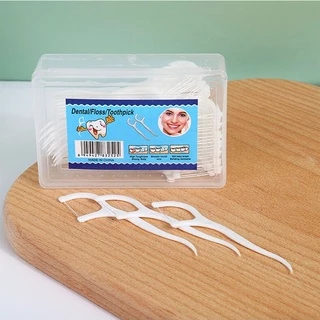 GaGiNang [พร้อมส่ง] ไหมขัดฟัน กล่อง 50 ชิ้น ไหมขัดฟันชนิดด้าม ไหมขัดฟันแบบนุ่ม ไหมขัดฟันแบบกล่อง สำหรับพกพา