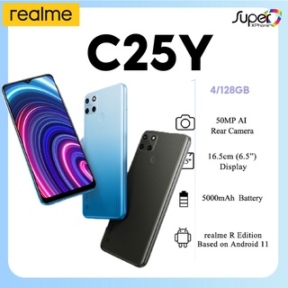 Realme C25Y(4+128GB)CPU Unisoc Tiger T618 ใช้งานลื่นไหลทุก App(By Shopee  SuperTphone1234)