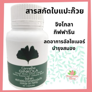 แปะก๊วย จิงโกลา กิฟฟารีน Ginkola Giffarine สารสกัดจากใบแปะก๊วย   แป๊ะก๊วย Ginkola จิงโกลา สารสกัดแคปซูล กิฟฟารีน