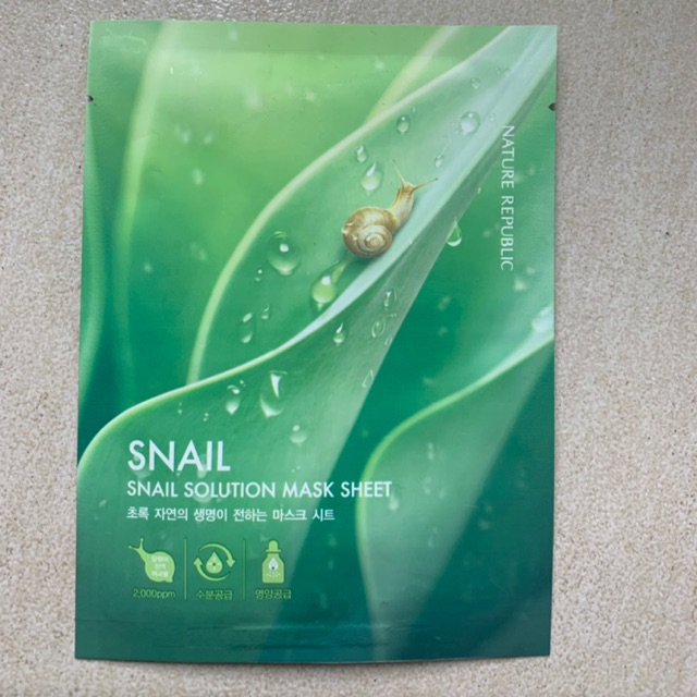 Nature republic snail solution mask sheet