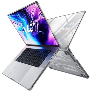 SUPCASE Unicorn Beetle Clear สําหรับ MacBook Pro 14 นิ้ว 2021-2026 Release M5/M4/M3/M2/M1 Pro/Max ชิป Anti Scratch Slim โปร่งใสสําหรับ MacBook Pro 14 พร้อม Touch ID