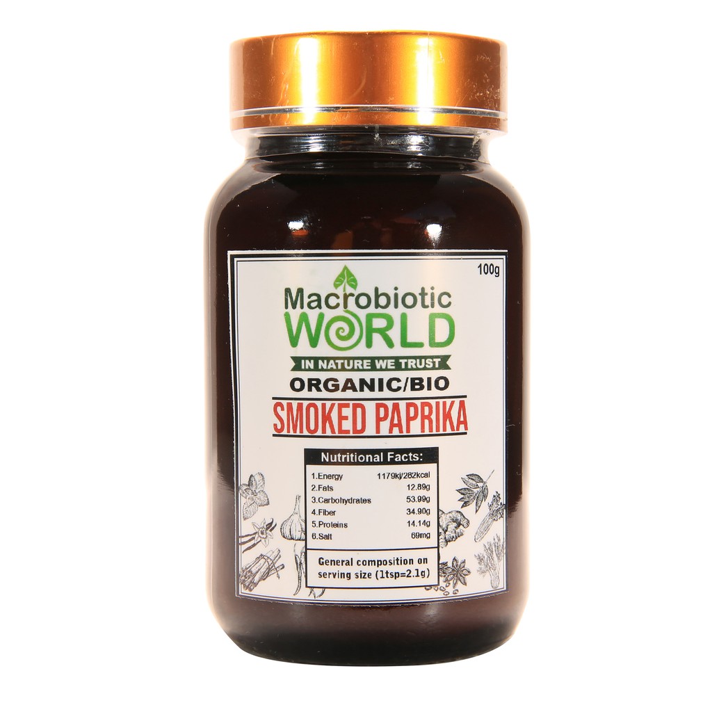 Organic/Bio Smoked Paprika | ปาปริก้า รมควันป่น 100g