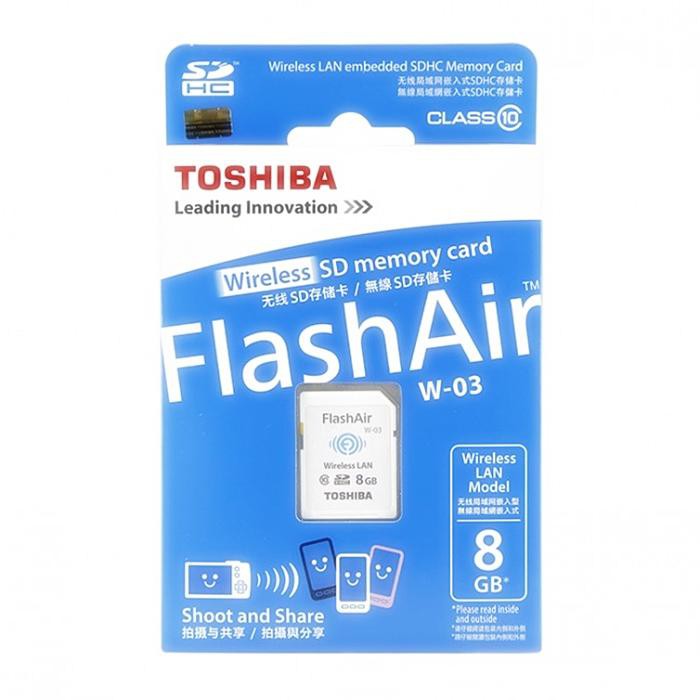 Toshiba FlashAir Wireless 8 GB  Memory Card ของแท้