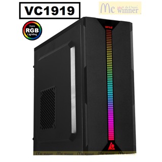 CASE (เคส) VENUZ รุ่น VC1919 ATX Computer Case มีไฟ RGB