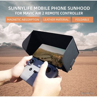 Sunnylife ฮู้ดบังแดดหน้าจอมอนิเตอร์ Remote Control Foldable Sunshade Hood สำหรับ DJI Mavic Air 2 / DJI Air 2S