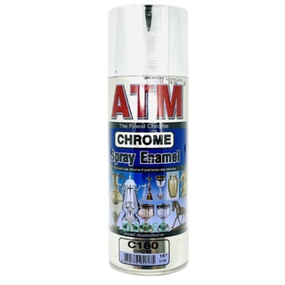 สีสเปรย์โครเมี่ยม Chrome Spray Enamel C-180 C180 ATM โครเมี่ยม 270กรัม สเปรย์ สเปรย์โครเมี่ยม