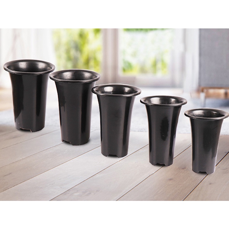 กระถางปากแตร ทรงสูง กล้วยไม้ แคคตัส กระบองเพชร CACTUS SUCCULENT POTS - 17