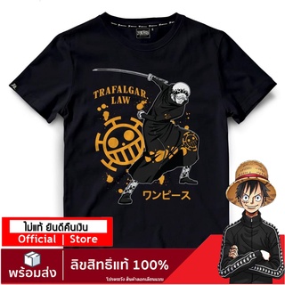 YFFYK เสื้อยืดผ้าฝ้ายพรีเมี่ยม【ONEPIECE STORE】เสื้อวันพีช ลายลิขสิทธิ์แท้  เสื้อยืดลายการ์ตูน  one piece DOP-1526-BK