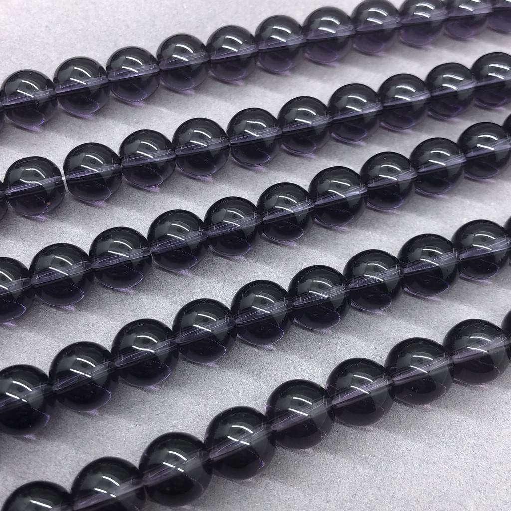 Purple Quartz Crystal Beads สีม่วงควอตซ์คริสตัลลูกปัด 4-12 มิลลิเมตร Diy สำหรับเครื่องประดับสร้อยข้อมือที่ทำด้วยมือ