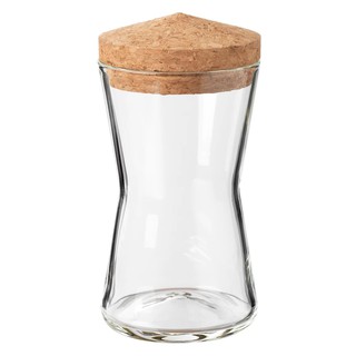 โถมีฝาปิด โถใส ความสูง:  15 ซม. เส้นผ่านศูนย์กลาง:  8 ซม. ความจุ:  0.3 ลิตร Jar with lid, glass, 0.3 l