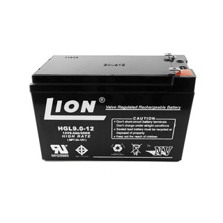 แบตเตอรี่แห้ง 12v 9ah LION ของแท้ รับประกันบริษัท1ปี