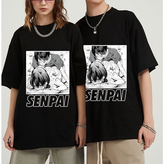 เสื้อยืด พิมพ์ลาย Hentai Waifu Senpai Ahegao Otaku Vaporwave สําหรับผู้ชาย