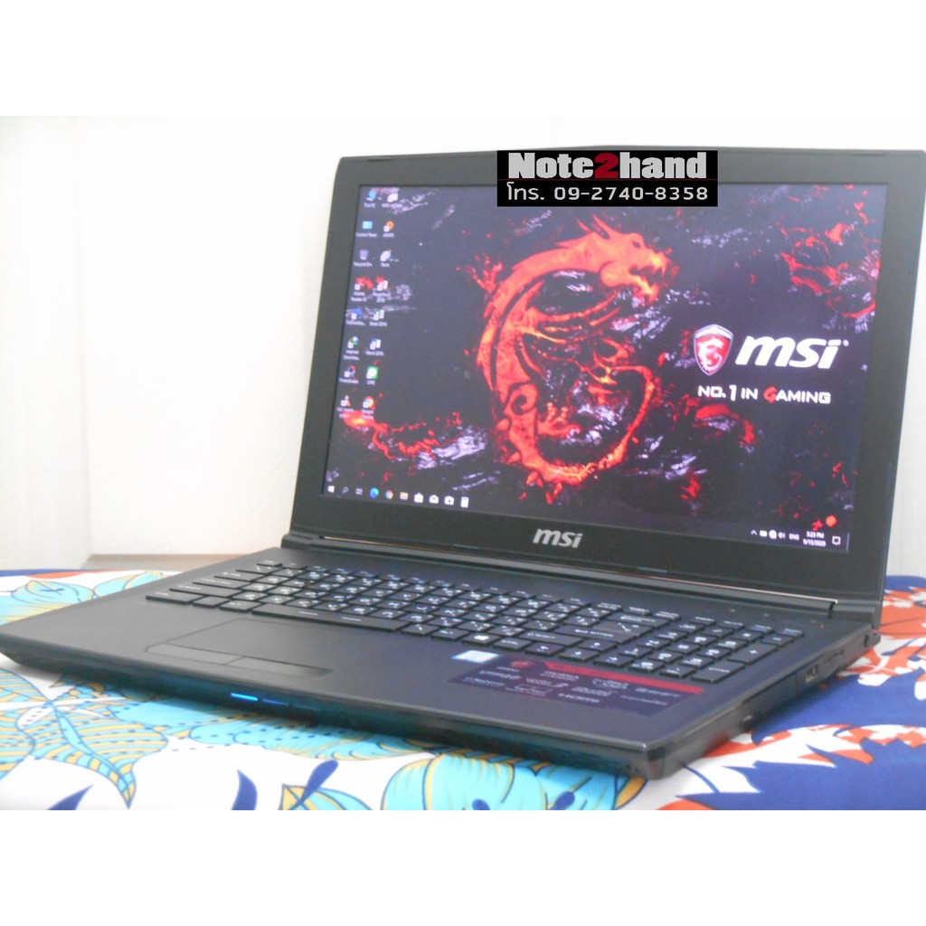 โน๊ตบุ๊คมือสอง MSI (Gaming) Core i7-6700HQ จอ15.6”FHD แรม8+HDD1TB+การ์ดจอ GTX2GB