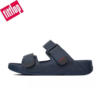 ▶มาใหม่◀ รองเท้าแตะหนัง ลายนูน FitFlops GOGH MOC 100% สําหรับผู้ชาย