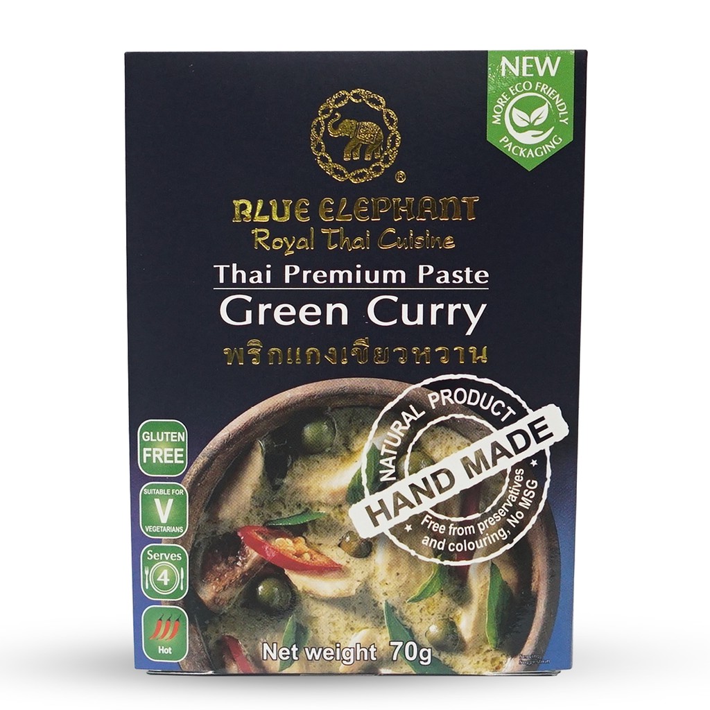 Blue Elephant Green curry paste 70g [ซื้อครบ399บาท แถมสินค้า1รายการ ไม่ระบุ]