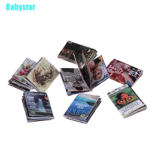 (Babystar) โมเดลหนังสือนิตยสาร ขนาดมินิ 1:12 สําหรับตกแต่งบ้านตุ๊กตา 3 ชิ้น ต่อชุด