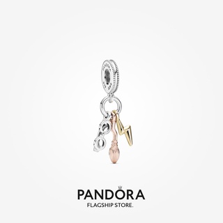 Pandora จี้รูปแฮร์รี่พอตเตอร์ แว่นตา นิมบัส 2000 และสายฟ้า ของขวัญวันเกิด สําหรับสุภาพสตรี p825