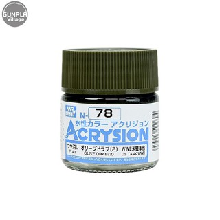 Mr.Hobby MR.ACRYSION COLOR N-78 OLIVE DRAB (2) 4973028112894 (สี)