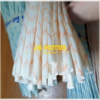 ปลอกสายใยแก้ว ปลอกทนความร้อน 1, 2, 3, 4, 5 มม. 100เส้น/แพ็ค ท่อทนความร้อน ปลอกหุ้มสายไฟ ปลอกหุ้มทองแดง Fiberglass