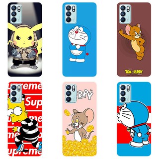 เคสสำหรับ OPPO Reno6 Z 5G Case Silicone Back Cover Soft Casing OPPO Reno6 5G Reno6Z cartoon TPU เคส