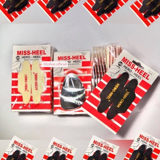 แผ่นกันกัดรองเท้า แผ่นเสริมหน้าเท้า [ MISS-HEEL ] ป้องกันรองเท้ากัด รองเท้าหลวม ใช้ได้ทั้งหญิง ชาย  มีสี ดำ ครีม ขายดี!!