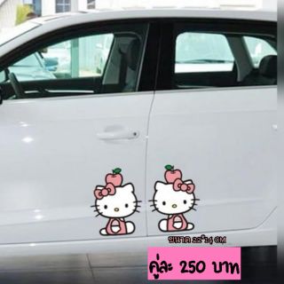 สติ๊กเกอร์แต่งรถ​ kitty.​#apple