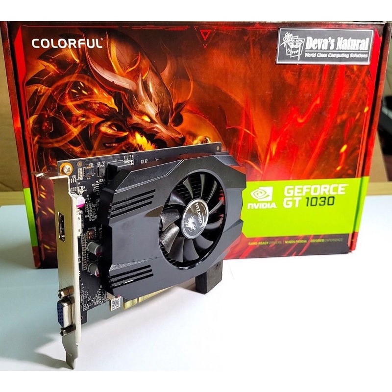VGA Colorful GT 1030 2GB DDR5 มีประกัน การ์ดจอ ดีกว่า GT730 1050 1050ti rx550 rx560 750ti gtx 750 73