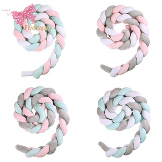 New Ready-fivehappy Baby Bed Bumper Weaving Rope Knot Crib Protector Newborns Room Decoration