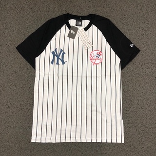 ใหม่ เสื้อยืด ของแท้ พรีเมี่ยม พิมพ์ลาย ERA X NEW YORK 1903 RAGLAN สีขาว