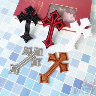 ❀ Cross สีสันสดใส (26 สี)แผ่นแปะรีด ❀ 1 ชิ้น Diy เย็บบนเหล็กบนแพทช์ป้าย