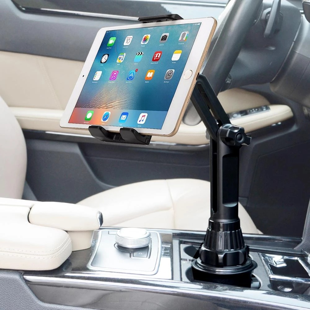 Universal 360 car Cup Holder Tablet Automobile Mount Cradle for Apple IPad Pro 12.9 Air 2019 Mini 4 