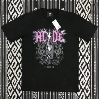 เสื้อยืดคอกลมเสื้อยืด พิมพ์ลาย DISTRO BAND ACDC CHARGER สีดํา สําหรับผู้ชาย และผู้หญิงS-4XL