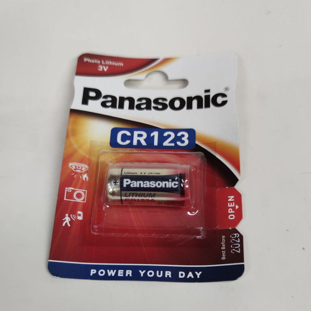 Panasonic CR123A Photo Power Lithium battery for cameras CR123AW/1BE CR17345