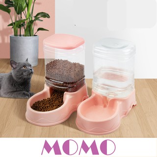 MOMO ที่ให้อาหาร ที่ให้น้ำสัตว์เลี้ยง อัตโนมัติ 3.8 ลิตร (BO07) Pet Auto Food/Water Tank