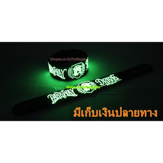 Parkway Drive  Wristband ริสแบนด์ เรืองแสง กำไลยาง ปั๊มนูน วงร็อค pg207 หายาก