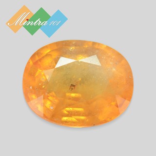 พลอยบุษราคัม (Yellow Sapphire) 3.62 กะรัต อัญมณีประจำเดือนพฤศจิกายน พร้อมฟรีใบเซอร์ GLC LAB