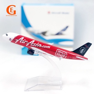 Air Asia 2007 A320 โมเดลเครื่องบินโลหะ Die-Cast Airbus 320 Airplane Plane Edition 2007 16ซม.